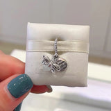 925 Sterling Silver Sparkle in the Dark Bulb Glow-worm Cat Bead charm