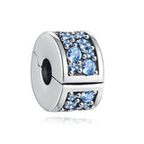 925 Silver Stars Pav? Charm Bead Bracelet DIY Jewelry