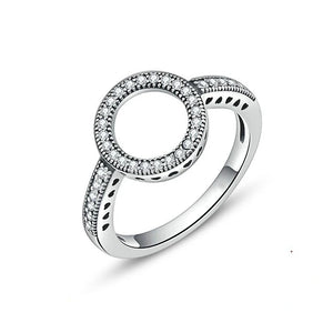 925 Sterling Silver Bow CZ Ring for Women Girl Engagement Jewelry