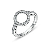 925 Sterling Silver Bow CZ Ring for Women Girl Engagement Jewelry