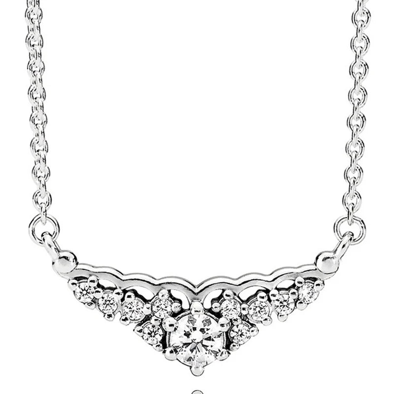 925 Silver Infinity Hearts Rose Petals Daisy Flower Necklace