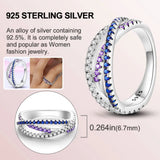 925 Sterling Silver Sparkling Heart Ring For Women