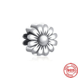 925 Silver Spring Flower Butterfly Daisy Rose Charm