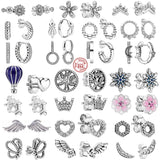 925 Silver Stars Moon Butterflies Stud Earrings