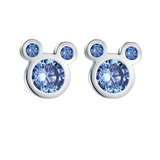 925 Silver Stud Earrings Pearl Flower Heart Round Ladies Earring Jewelry