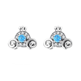 925 Silver Stud Earrings Pearl Flower Heart Round Ladies Earring Jewelry