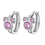 925 Silver Stud Earrings Pearl Flower Heart Round Ladies Earring Jewelry