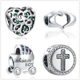 925 Silver Surfboard Butterfly Wine Cup Charm Bead Pendant Bracelet