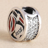 925 Sterling Silver Sweet Love Camera Crown Charm Pendant