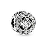 925 Sterling Silver Sweet Love Camera Crown Charm Pendant