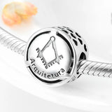 925 Silver Doze Symbol Portuguese Beads for Charm Bracelet
