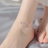 925 Sterling Silver Tassel Bracelet Bell Bracelet Female Jewelry Set