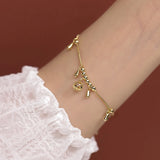 925 Sterling Silver Tassel Bracelet Bell Bracelet Female Jewelry Set