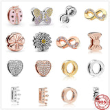 925 Silver Sparkling Clip Heart Charm for 3mm Reflexions Bracelet DIY