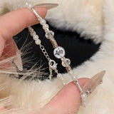 925 Silver Tulip Flower Beads Bracelet For Women