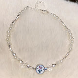 925 Silver Tulip Flower Beads Bracelet For Women