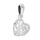 925 Silver Two Hearts Tree of Life Charm Pendant