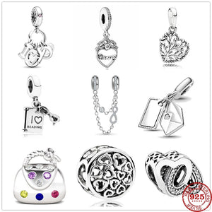 925 Silver Two Hearts Tree of Life Charm Pendant