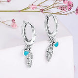 925 Silver Double Hoop Stud Earrings for Women