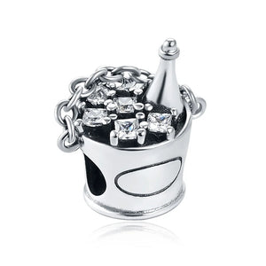 925 Silver Whisk Egg Chicken Beer Charm Beads Fit Pendant Bracelet DIY
