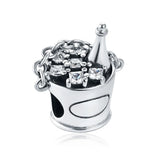 925 Silver Whisk Egg Chicken Beer Charm Beads Fit Pendant Bracelet DIY