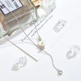 925 Silver Zircon Chrysanthemum Necklace Pendant Statement Jewelry for Women