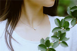 925 Silver Zircon Heart Necklace Pendant, Statement Jewelry for Women
