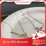 925 Silver Zircon Necklace Pendant Women's Statement Jewelry