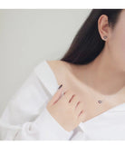 925 Silver Zircon Pendant Necklace Statement Jewelry for Women