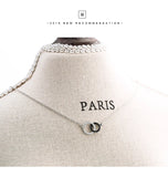 925 Silver Zircon Pendant Necklace Statement Jewelry for Women