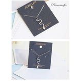 925 Silver Snake Necklace Pendant Zircon Jewelry for Women