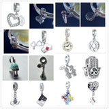 925 Sterling Silver Charm Pendant for DIY Bead Bracelet Jewelry Making