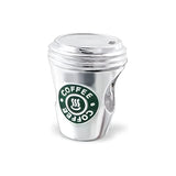 925 Sterling Silver COFFEE Charm for Bracelet DIY Jewelry Making