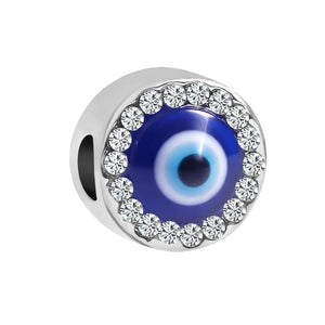 925 Sterling Silver Eyes Dangle Charm Pendant for Women