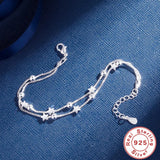 925 Silver Stars Bracelets, Women's Jewelry