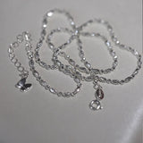 925 Silver Letter Adjustable Bracelet For Women Fine Jewelry