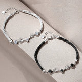 925 Silver Deer Zircon Bracelet for Women Party Wedding Christmas