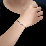 925 Silver Deer Zircon Bracelet for Women Wedding Christmas