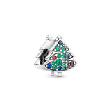925 Sterling Silver Christmas Tree Charm DIY Bracelet Bead