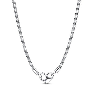 925 Silver Necklace Radiant Heart & Stone Pendant