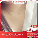 925 Silver Shell Pearl Necklace Pendant Jewelry for Women Bijoux