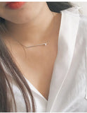 925 Silver Shell Pearl Pendant Necklace