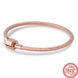 925 Sterling Silver Daisy Chain Bracelet for Women