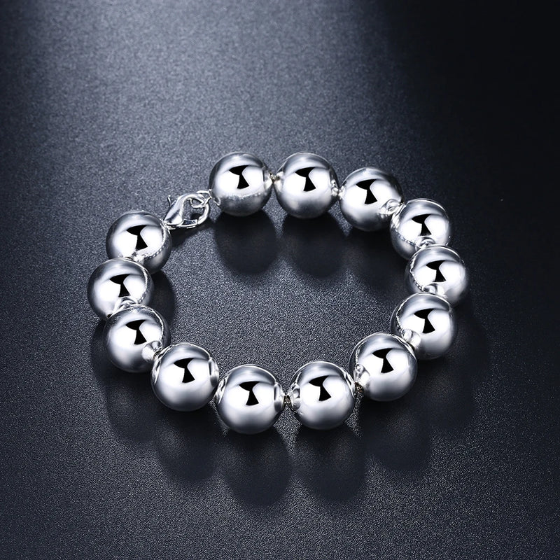 925 Silver Bracelet Charm Wild Buddha Beads Chain 14MM
