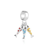 925 Silver Charm Beads Pendant for Bracelet Necklace