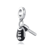 925 Sterling Silver Dumbbell Camera Pendant Charm Beads for Bracelet DIY