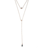 925 Silver Crystal Eye Pendant Choker Necklace for Women