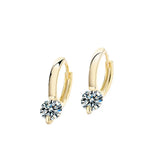 925 Silver Needle CZ Retro Charm Earrings