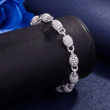 925 Silver Charm Bracelets for Women Party Wedding Jewelry