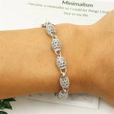925 Silver Charm Bracelets for Women Party Wedding Jewelry